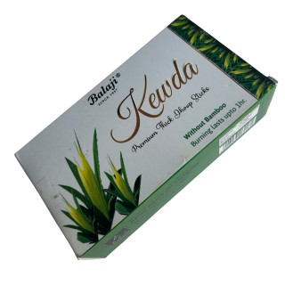 Balaji KEWDA Premium Thick Dhoop Sticks Without Bamboo, 10 Sticks